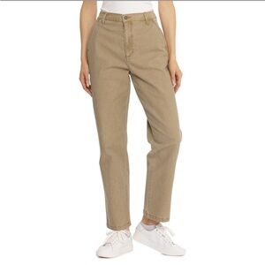 Bass Outdoor Women's Hoking Pants Anywhere Slim Straight Pants Tan Size 6